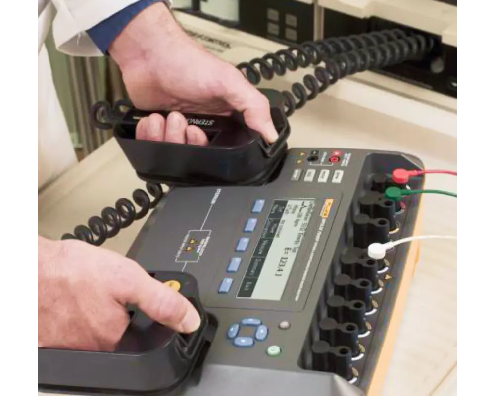 Defibrillator in use