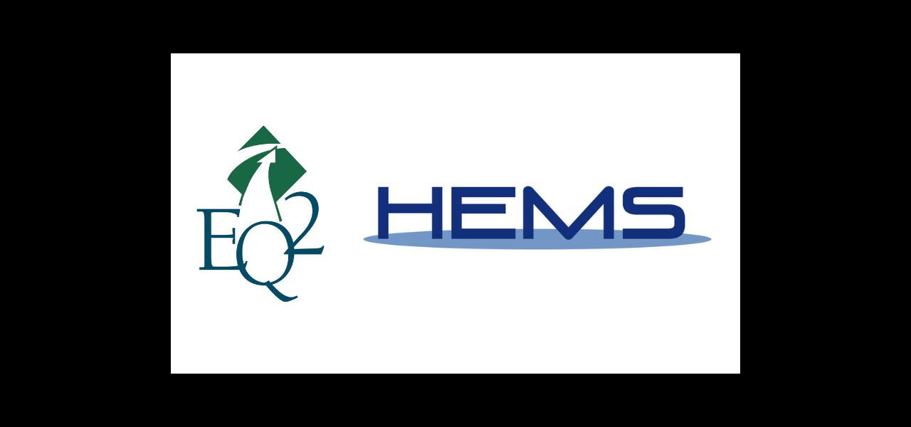 EQ2 logo and HEMS logo
